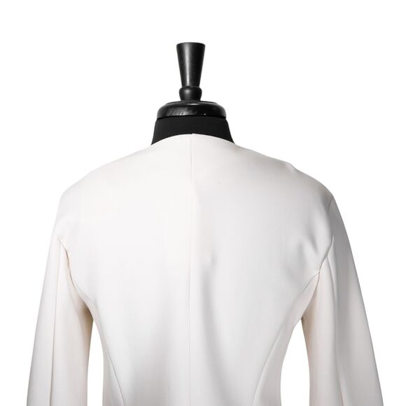 Saint + Sofia Women's Florence Jacket Cream Organic Cotton Blend Full Zip 10 NWT - Picture 8 of 9